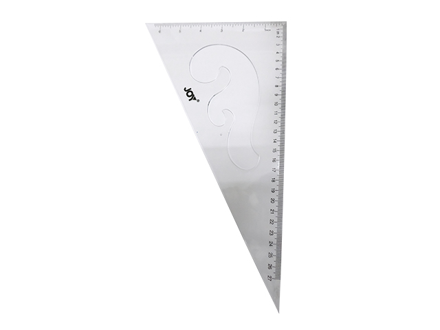 Joy Triangle Ruler 2030 Clear 30cm 2s