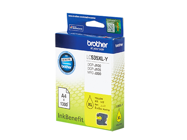 Brother LC-535XL High Yield Ink Cartridge Yellow