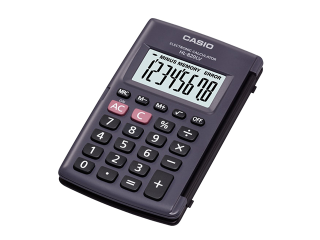 Casio HL-820LV-BK Calculator 8 Digits