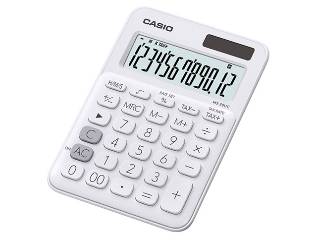 Casio MS-20UC White Calculator 
