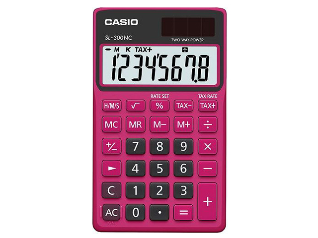 Casio Calculator SL-300NC Black/Red