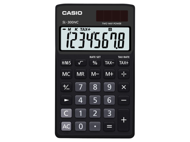 Casio Calculator SL-300NC Black