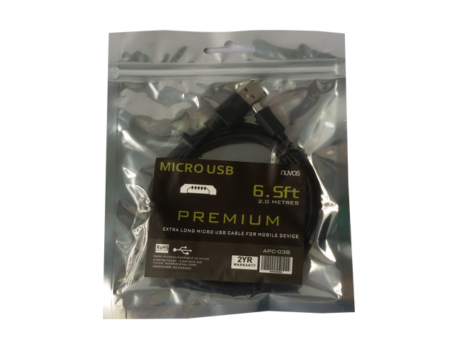 Nuvostech APC-038 Micro USB Cable 6.5ft