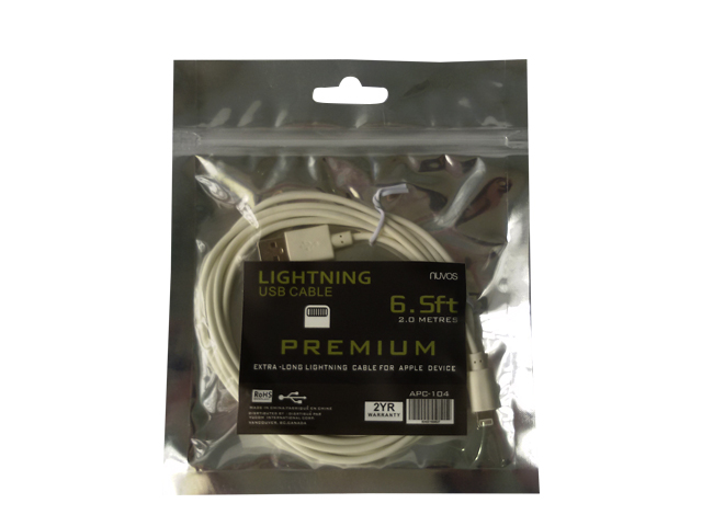 Nuvostech Lightning USB Cable APC-104 White