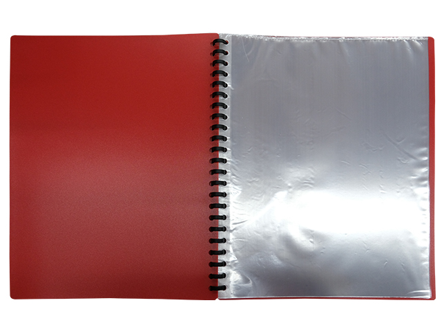 Brightbus Clearbook Refillable 23H Red A4 20Sheets