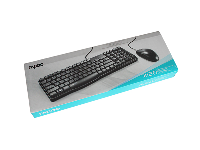 Rapoo X120 Pro Wired Optical Mouse & Keyboard Combo