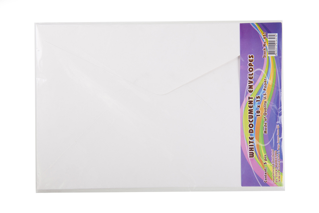 Click Document Envelope White 10x15 5's 
