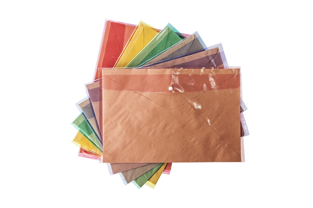 Adventurer Document Envelope w/Plastic EC4LB Col Assorted Legal 