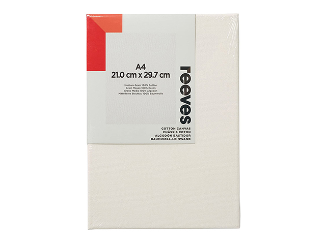 Reeves Canvas Board Gallery White A4 