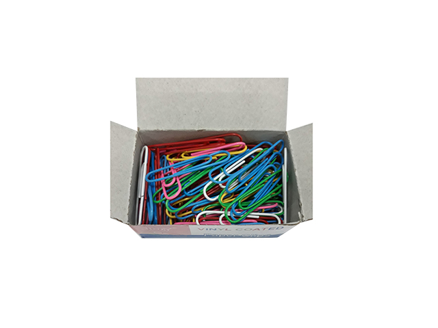 Joy Paper Clips Vinyl Coated Assorted 50mm 100s