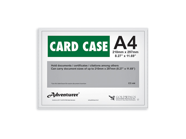 Adventurer Card Case CC-A4 Plastic A4