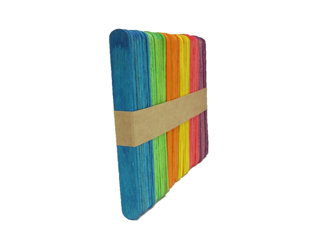 Joy Popsicle Sticks 50s Colored