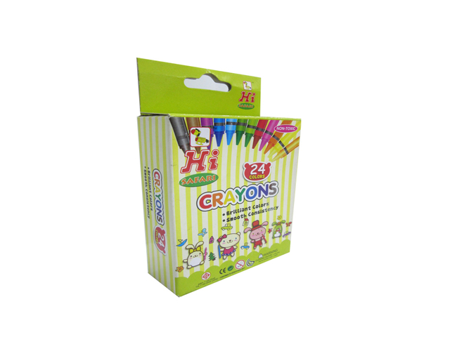 Hi SAFARI Crayons R008SQPSF 24 Colors