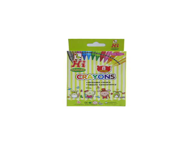 Hi SAFARI Crayons R008SQPSF 8 Colors