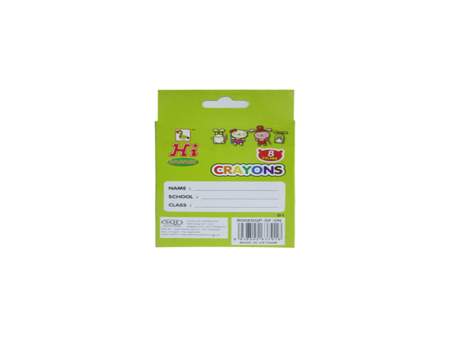 Hi SAFARI Crayons R008SQPSF 8 Colors