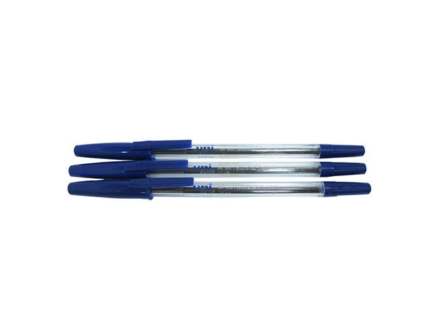 Uni BA-45 Classic Ballpen Blue 3s