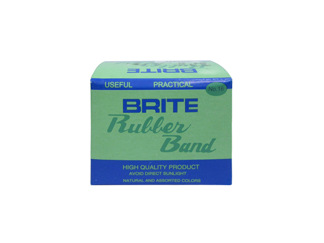 Brite Rubberband Flat Brown 50g