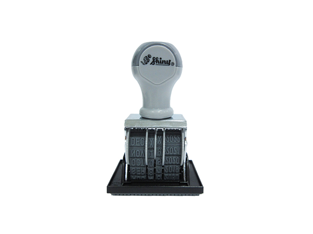 Shiny Received Dater Stamp S-69 Gray 4mm