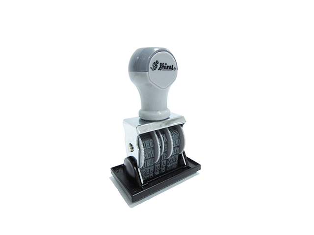 Shiny Received Dater Stamp S-69 Gray 4mm