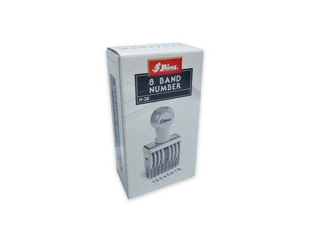 Shiny Numbering Stamp N-38 8 Digits 5mm