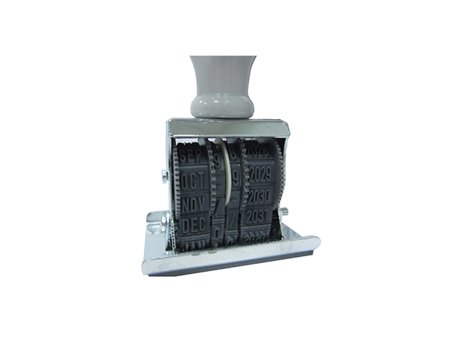UK Office Paid Dater Stamp Gray