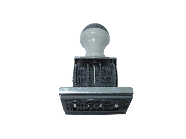 UK Office Paid Dater Stamp Gray