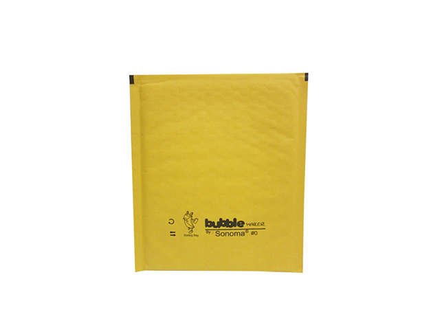Sonoma Bubble Mailer #0 Golden Kraft 6x10