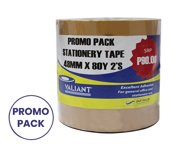 Valiant Stationery Packing Tape Tan 48mmx80y 2s ^^