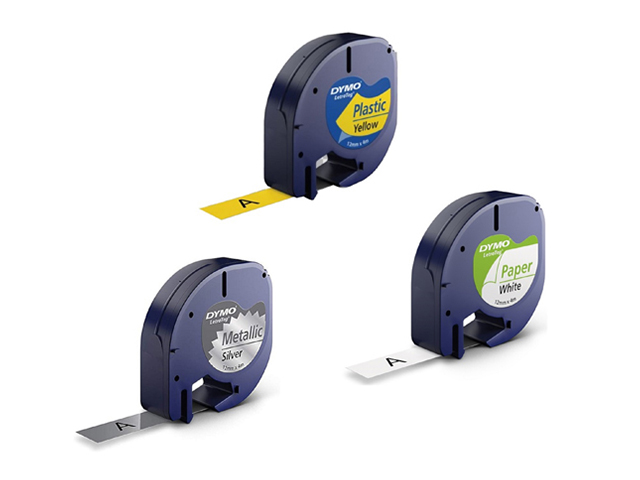 Dymo 91240 LetraTag Tape Starter Pack 3s