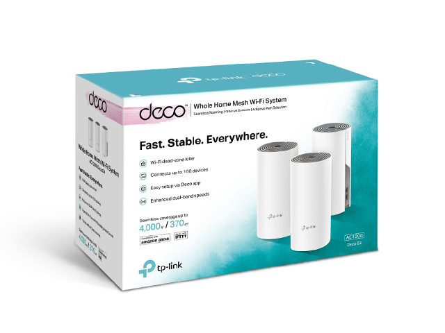 TP-Link AC1200 Whole Home Mesh Wi-Fi System Deco E4 3s