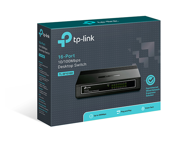TP-Link TL-SF1016D 16-Port 10/100Mbps Desktop Switch