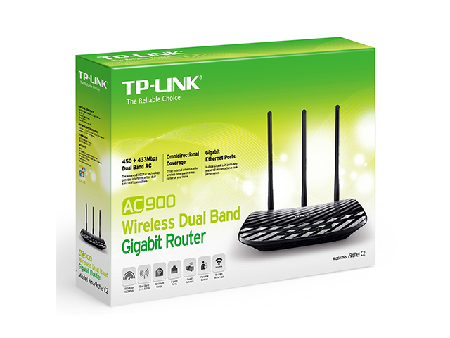 TP-Link Archer C2 AC900 Wireless Dual Band Gigabit Router
