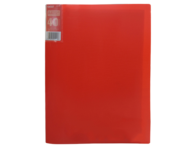 Eagle Clearbook 40PKT 9004AK A4 Red