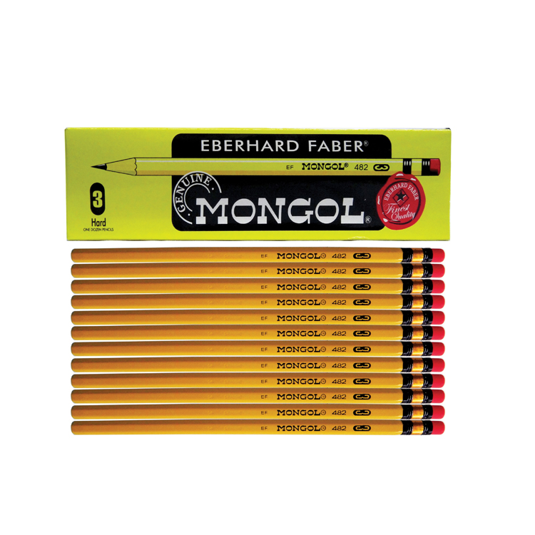 Mongol Pencil #3 Hard Yellow 12/Box