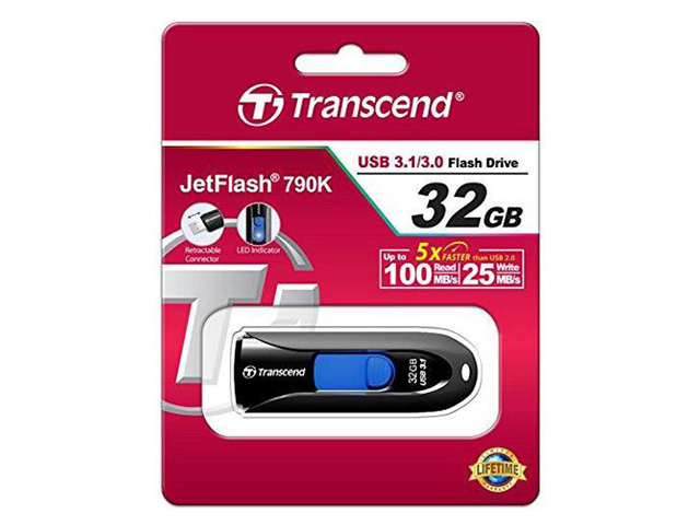 Transcend JetFlash 790 USB 3.0 Flash Drive 32GB