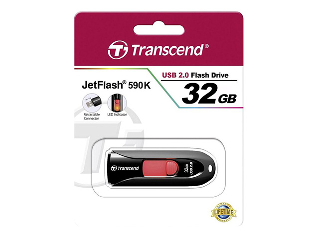 Transcend JetFlash 590 USB 2.0 Flash Drive 32GB