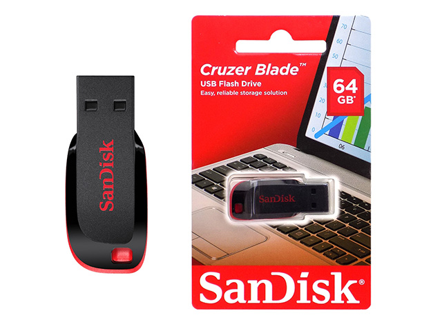Sandisk Cruzer Blade USB Flash Drive 2.0 64GB