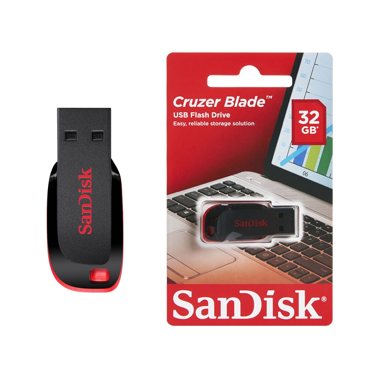 Sandisk Cruzer Blade USB Flash Drive 2.0 32GB