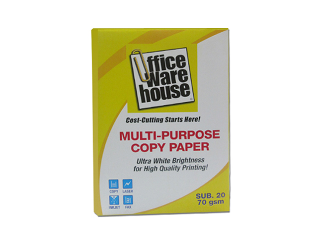  Office Warehouse Multi-Purpose Copy Paper 70gsm Letter 500s