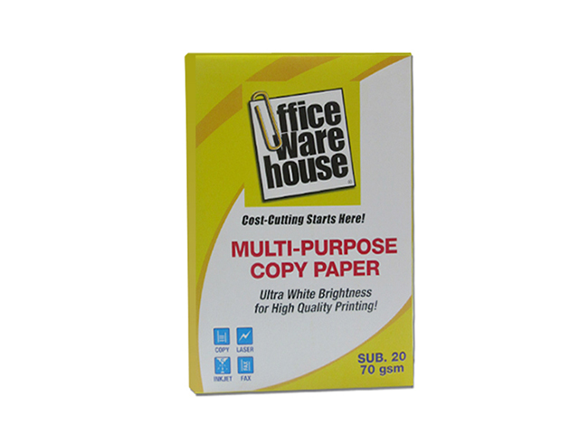Office Warehouse Multi-Purpose Copy Paper 70gsm Legal 500s