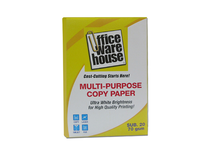 Office Warehouse Multi-Purpose Copy Paper 70gsm A4 500s