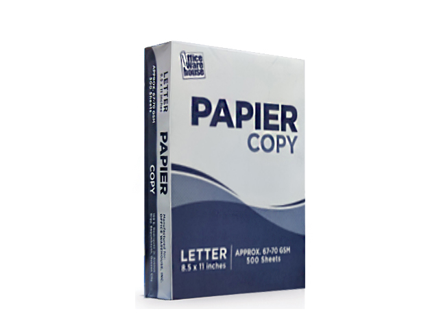 Papier Copy Paper 67-70GSM 500s LTR