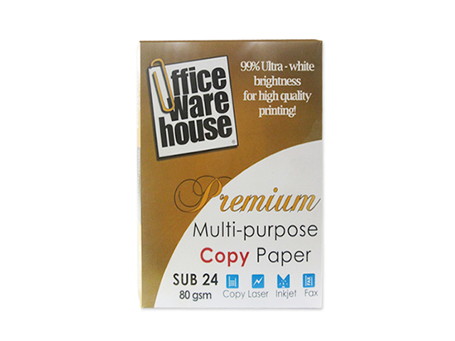  Office Warehouse Premium Copy Paper 80gsm A4 500s