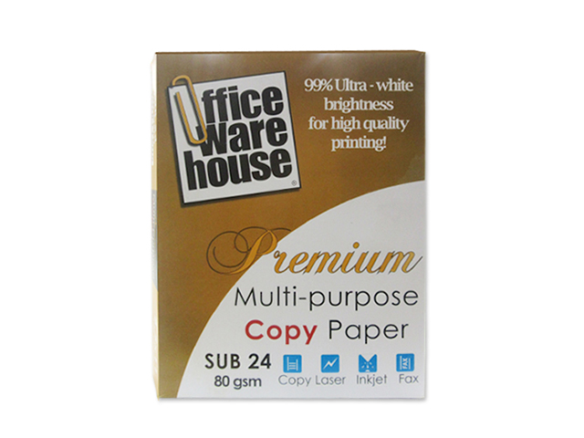  Office Warehouse Premium Copy Paper 80gsm Letter 500s