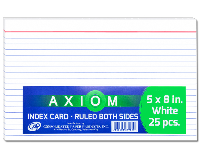 Axiom Index Card 5x8