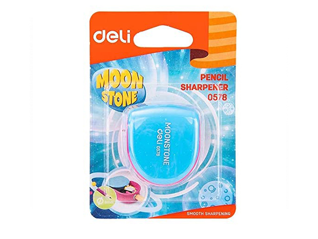 Deli Moon Stone Pencil Sharpener 0578 1Hole Assorted