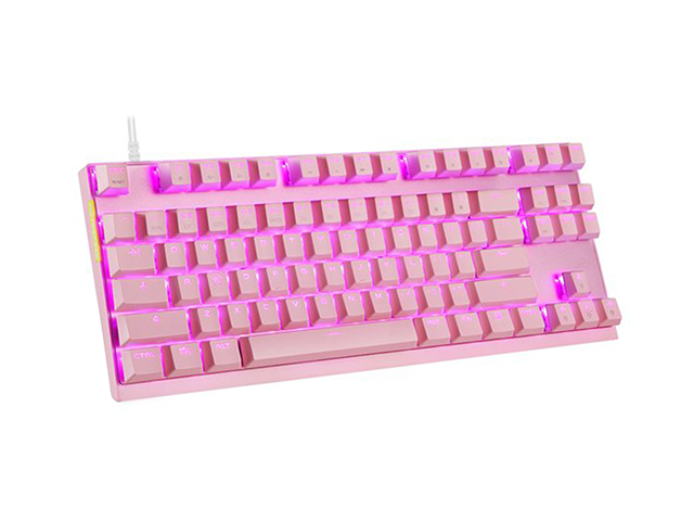 Motospeed CK82 USB Wired Keyboard Pink