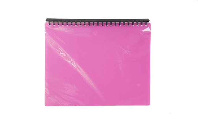 NonBrand Clear Book Refillable NeonPink A4 20Sheets 