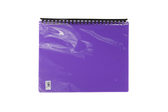 Clearbook Refillable Neon Violet 23-Hole 20 Pockets A4