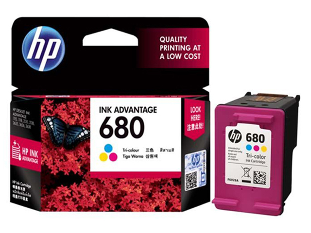  HP 680 Ink Cartridge F6V26AA Colored
